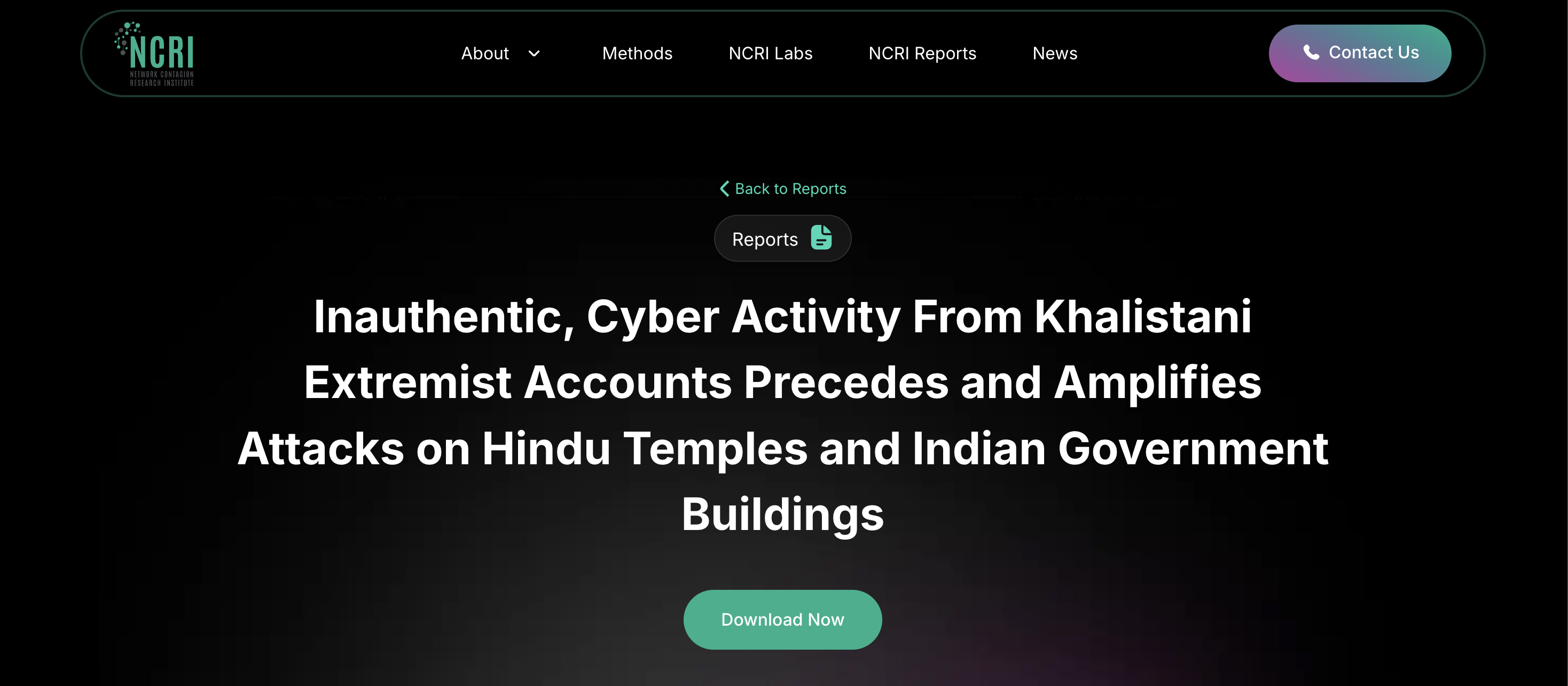 Cover image for Inauthentic Cyber Activity From Khalistani Extremist Accounts Precedes and Amplifies Attacks on Hindu Temples and Indian Government Buildings