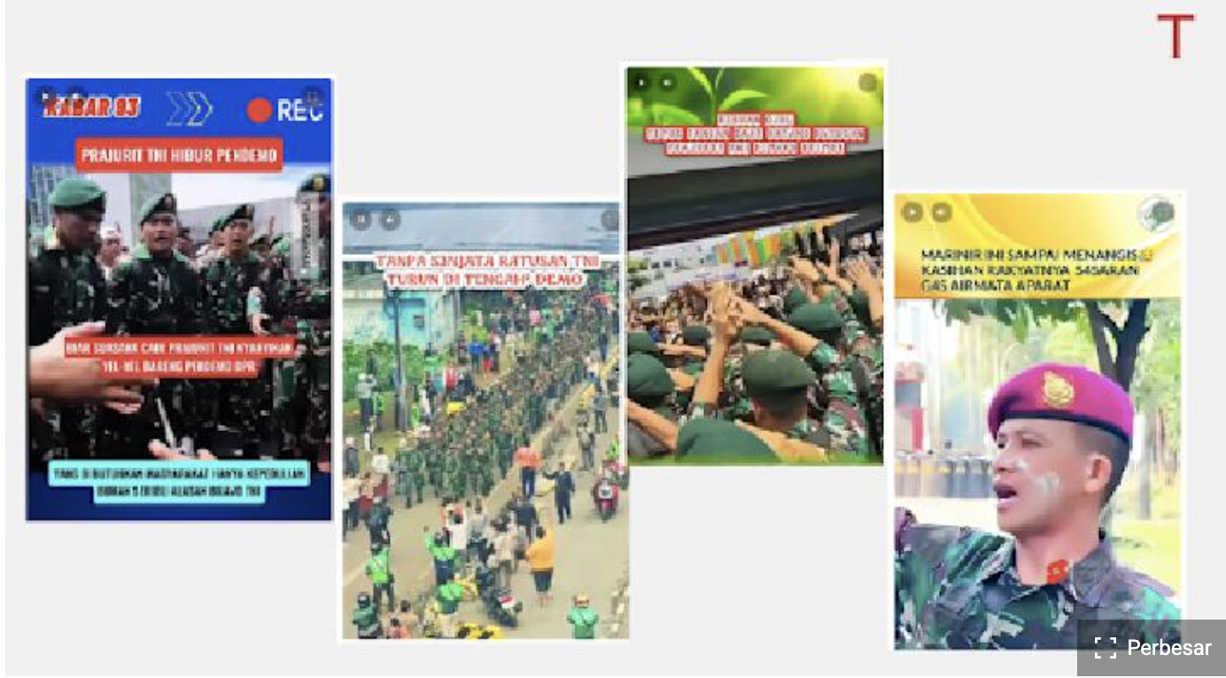 Cover image for Military Content Surge on Social Media During Protests to Disband the House of Representatives